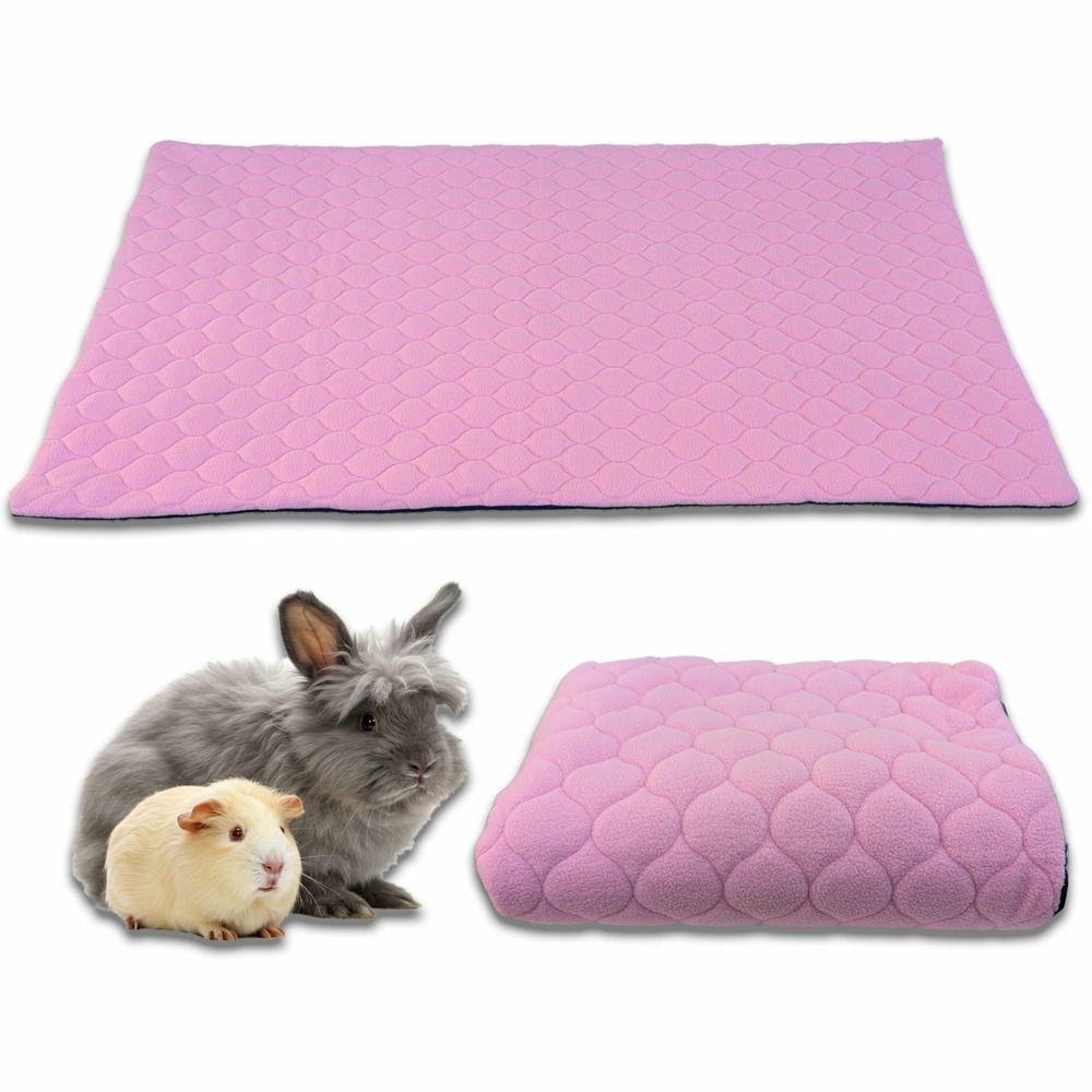 Tapis qui remplace la litière pour cochon d'inde et lapin - absorbant, imperméable, passe en machine - 105 x 105 cm