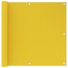 Écran de balcon jaune 90x600 cm pehd