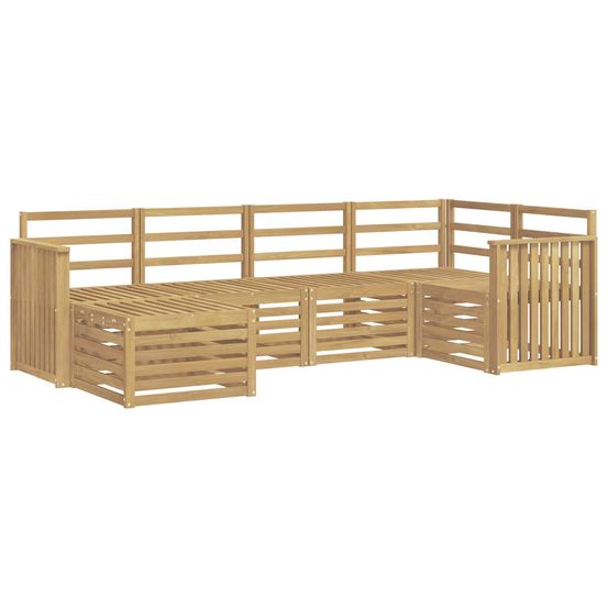 Ensemble de canapés d'extérieur 6 pc blanc polyester