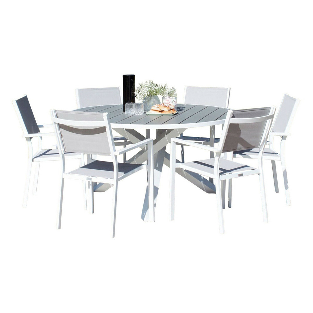Ensemble table de jardin & 6 chaises 