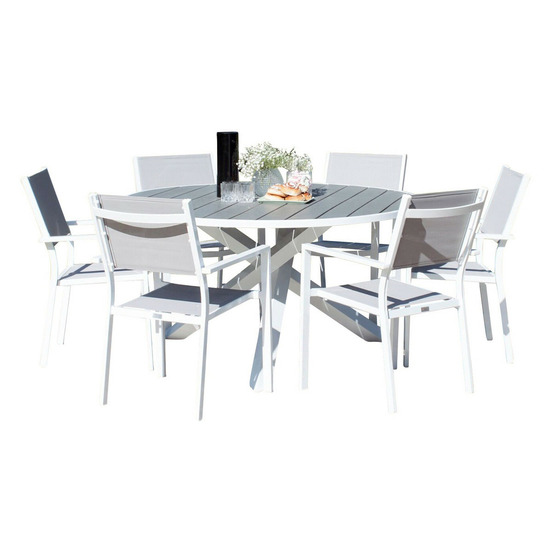 Ensemble table de jardin & 6 chaises