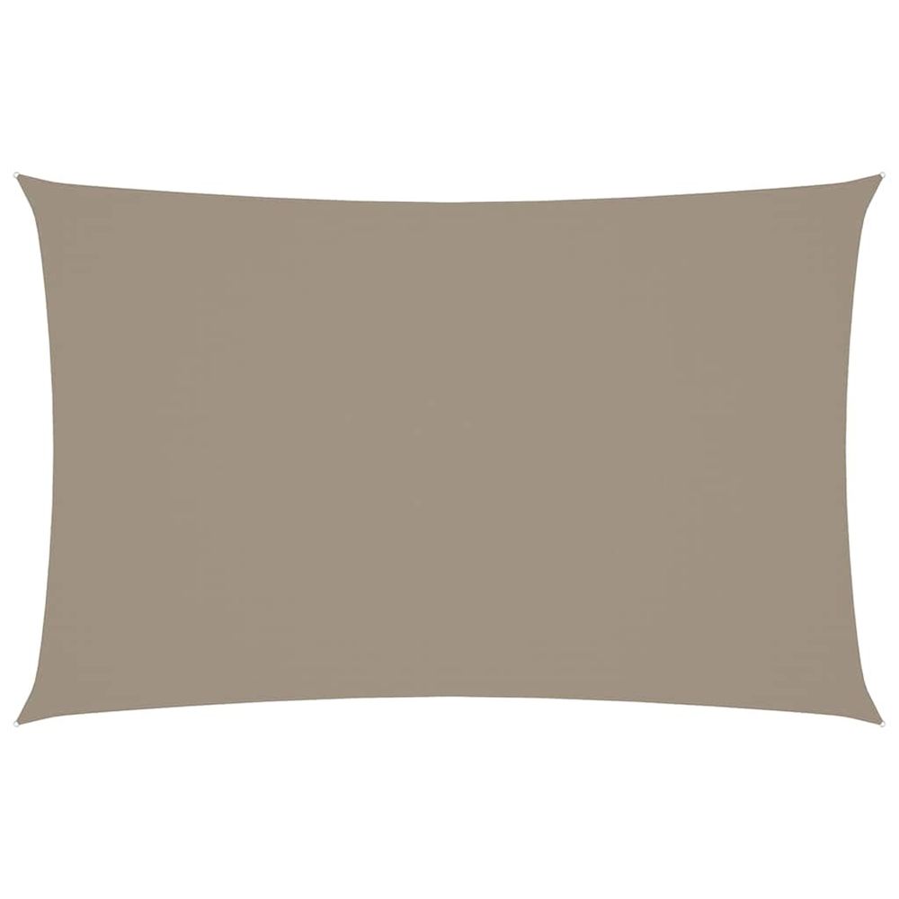 Voile de parasol tissu oxford rectangulaire 2,5x5 m taupe