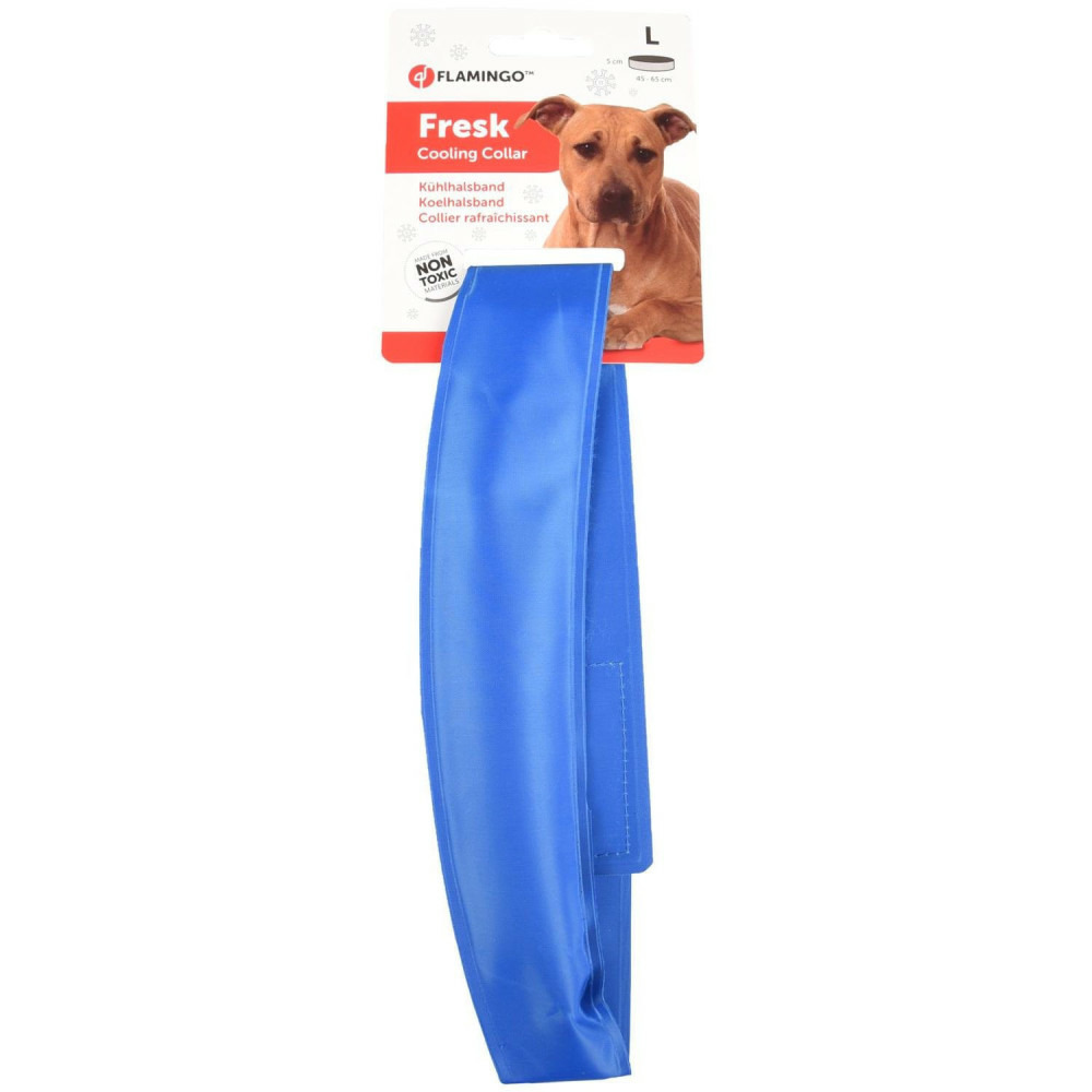 Collier rafraîchissant taille l tour de cou de 49 à 56 cm pour chien