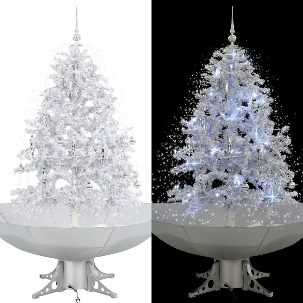 Arbre de NoÃ«l neigeux parapluie Blanc 140cm