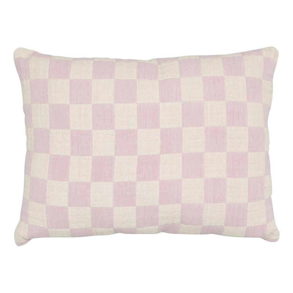 Coussin déco imprimé damier 