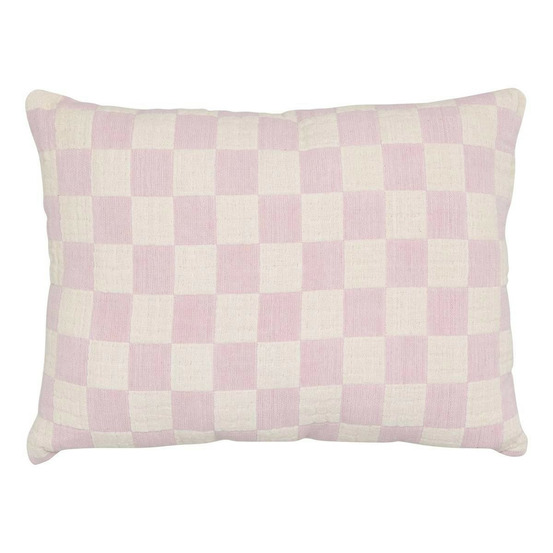 Coussin déco imprimé damier