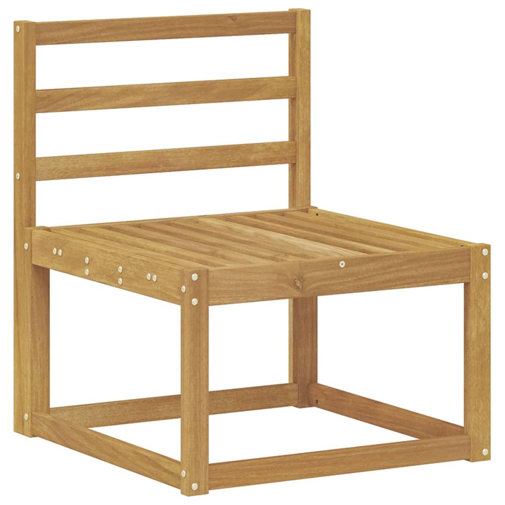Sofa de milieu extérieur bois d'acacia massif blanc