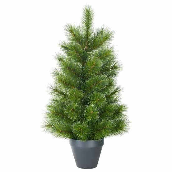 Black box trees glendon sapin de noël artificiel h90 x ø51 cm - arbre en pot – decoration noel pour intérieur – vert
