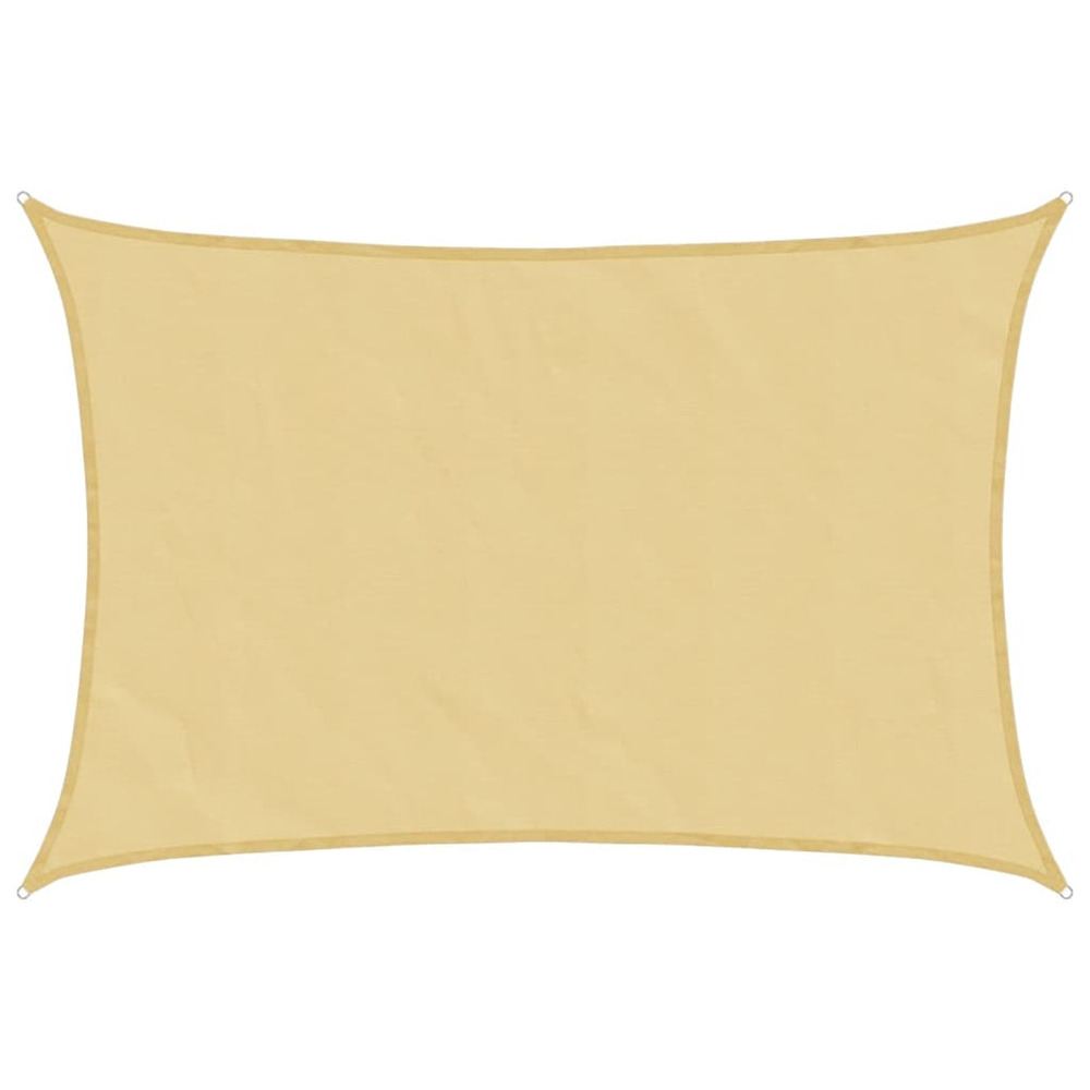 Voile d'ombrage sable 5x3 m 100 % polyester oxford
