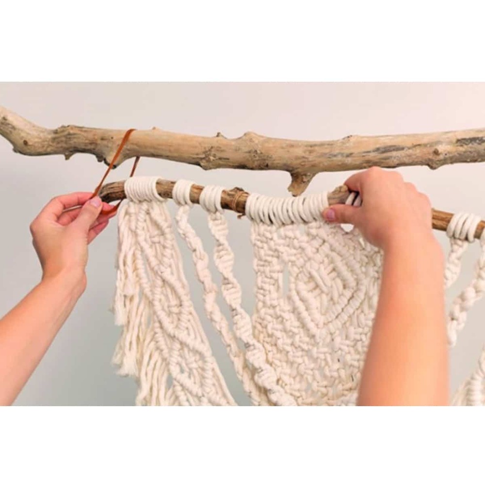 Bobine de fil de coton câblé recyclé - écru