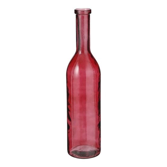 Mica decorations rioja vase bouteille - h75 x ø18 cm - bordeaux