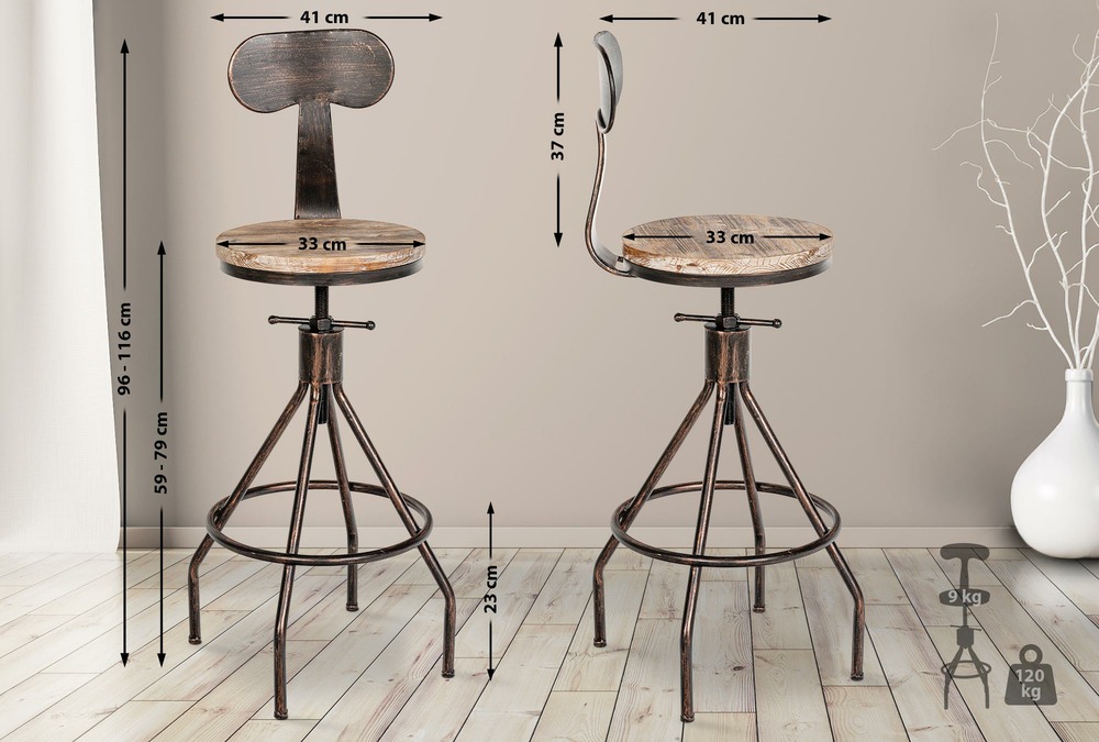 Tabouret de bar hanam
