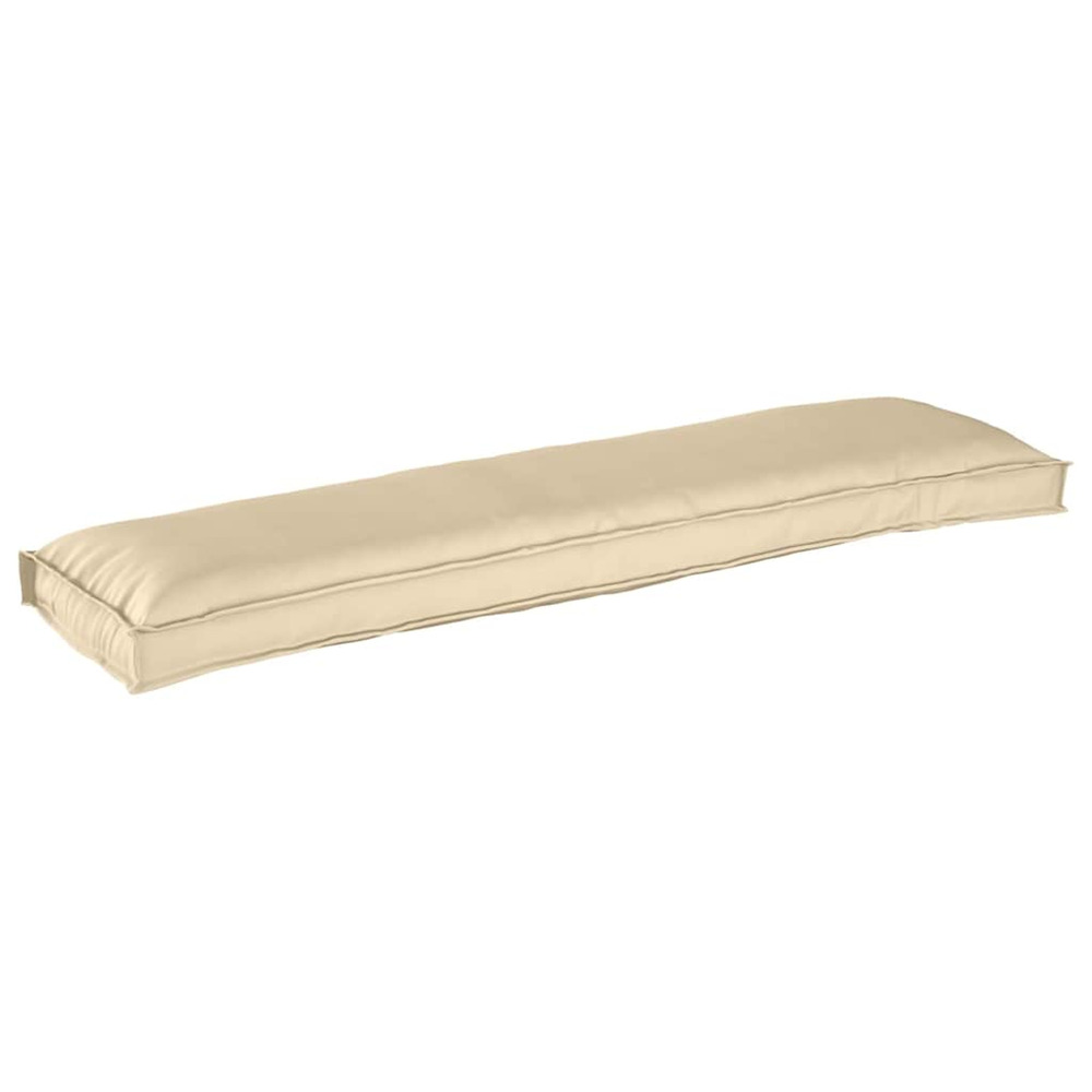 Coussin pour banc de palette beige 150 x 40 x 8 cm tissu oxford