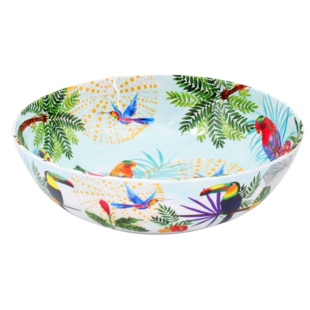 Grand saladier - 31 cm - toucans de rio