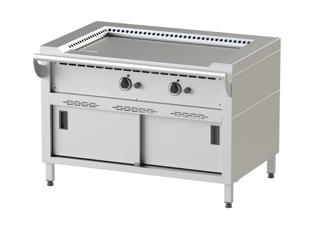 Teppan yaki jumbo gaz soubassement - acier fe 510 - 14 kw - nayati