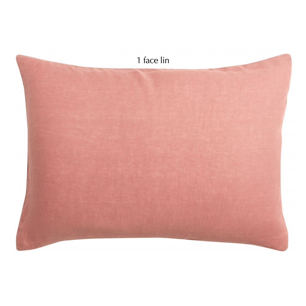 Taie d'oreiller linco blush 50 x 75 cm