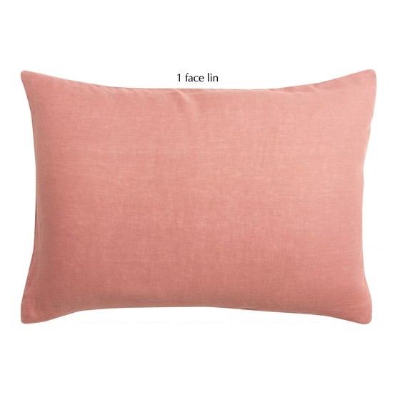 Taie d'oreiller linco blush 50 x 75 cm