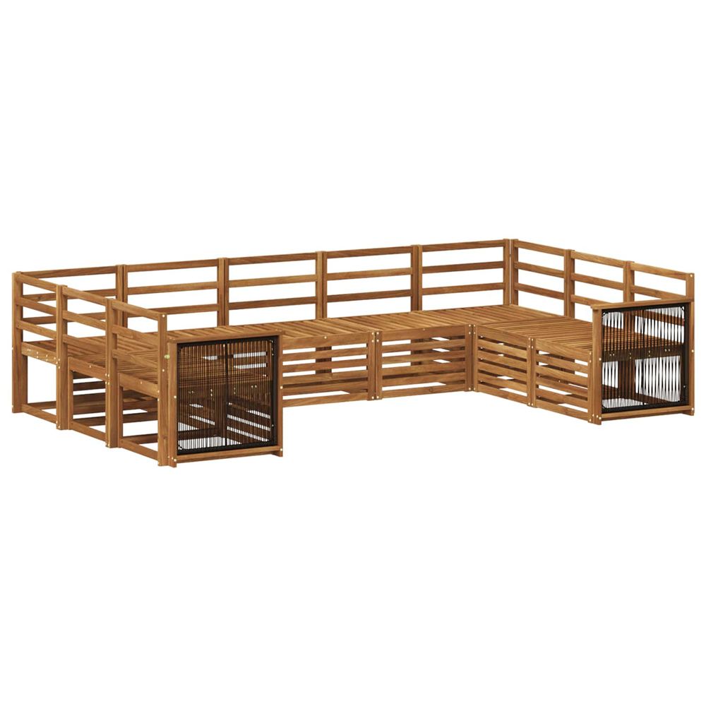 Ensemble de canapés d'extérieur 7 pc naturel