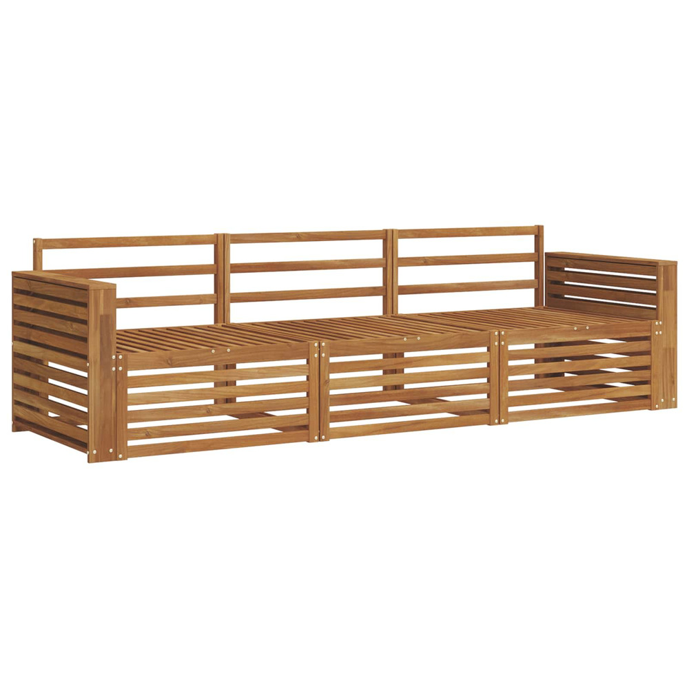 Ensemble de canapés d'extérieur 3 pcs naturel