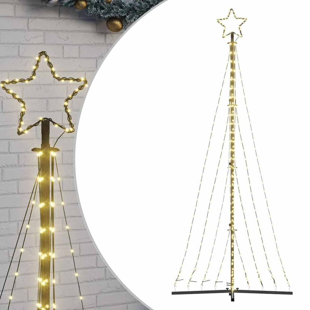 Sapin de noël à led 447 led blanc chaud 250 cm