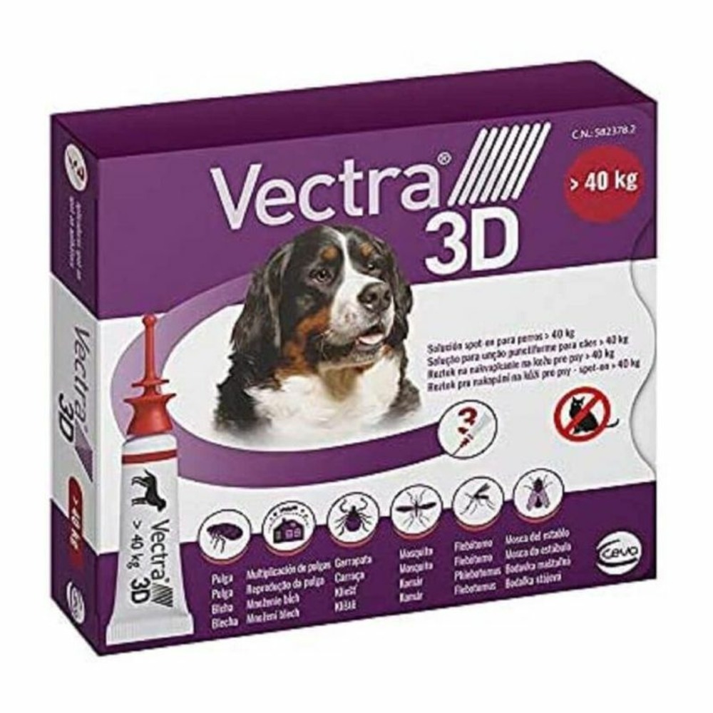 Vectra 3d chien ( plus de 40 kg) 4 pipettes