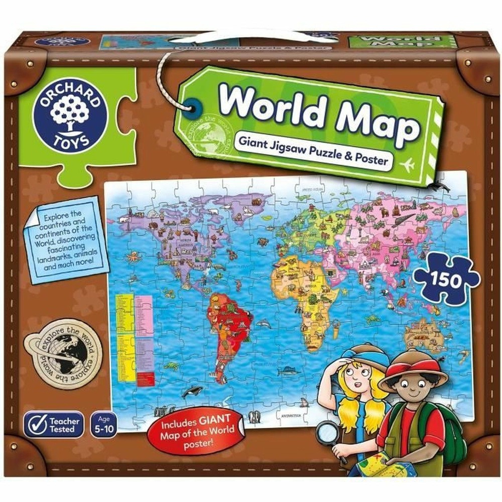 Puzzle carte du monde 150 pièces
