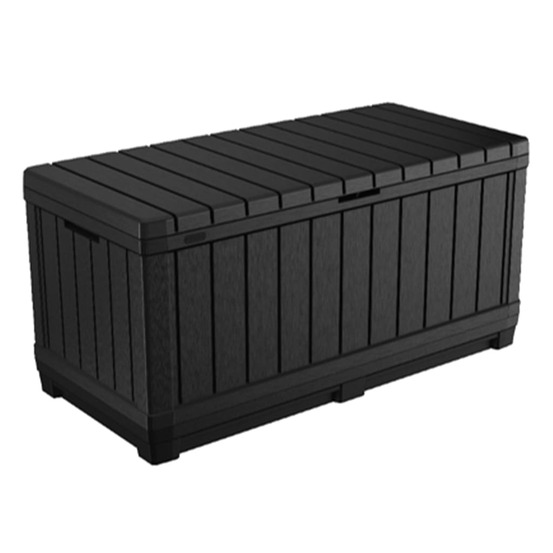 Boîte de rangement de jardin kentwood 350 l anthracite