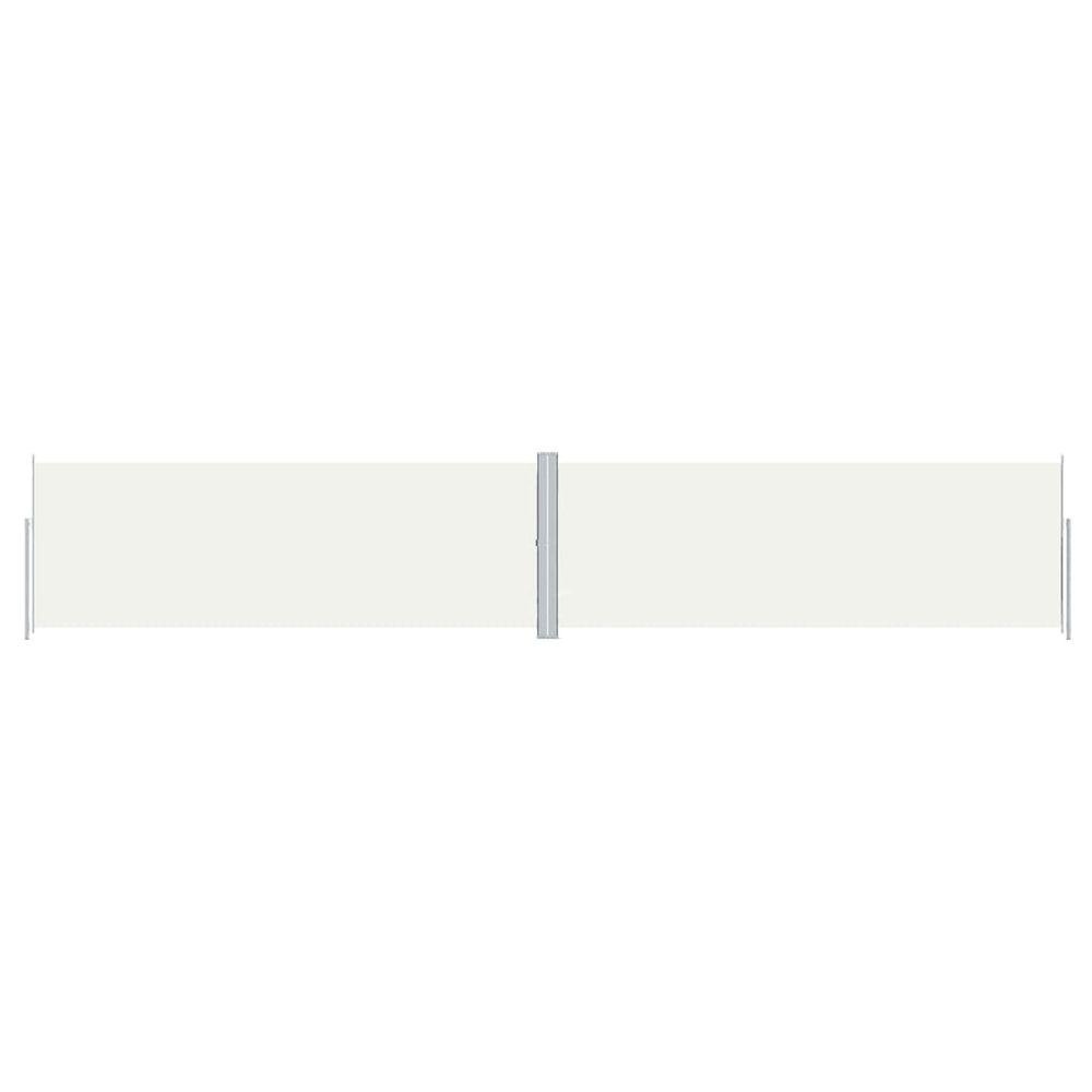 Auvent latéral rétractable crème 180x1000 cm