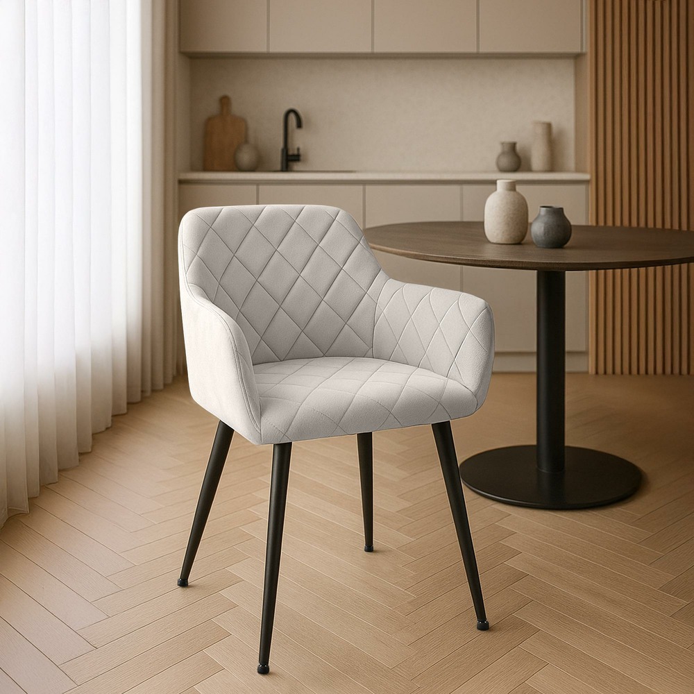 Chaise de salle à manger monett velours b