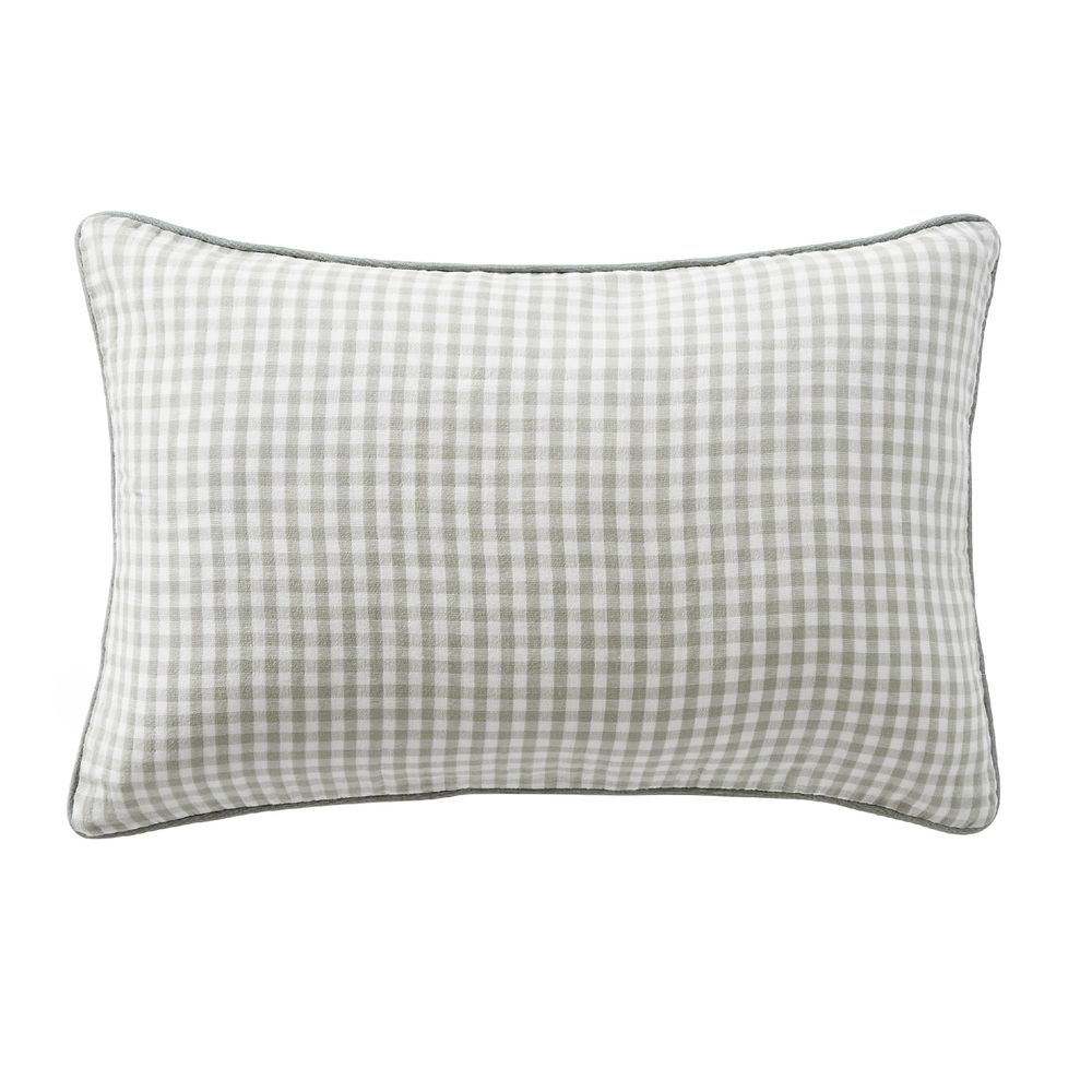 Coussin dehoussable en gaze de coton vickie vichy