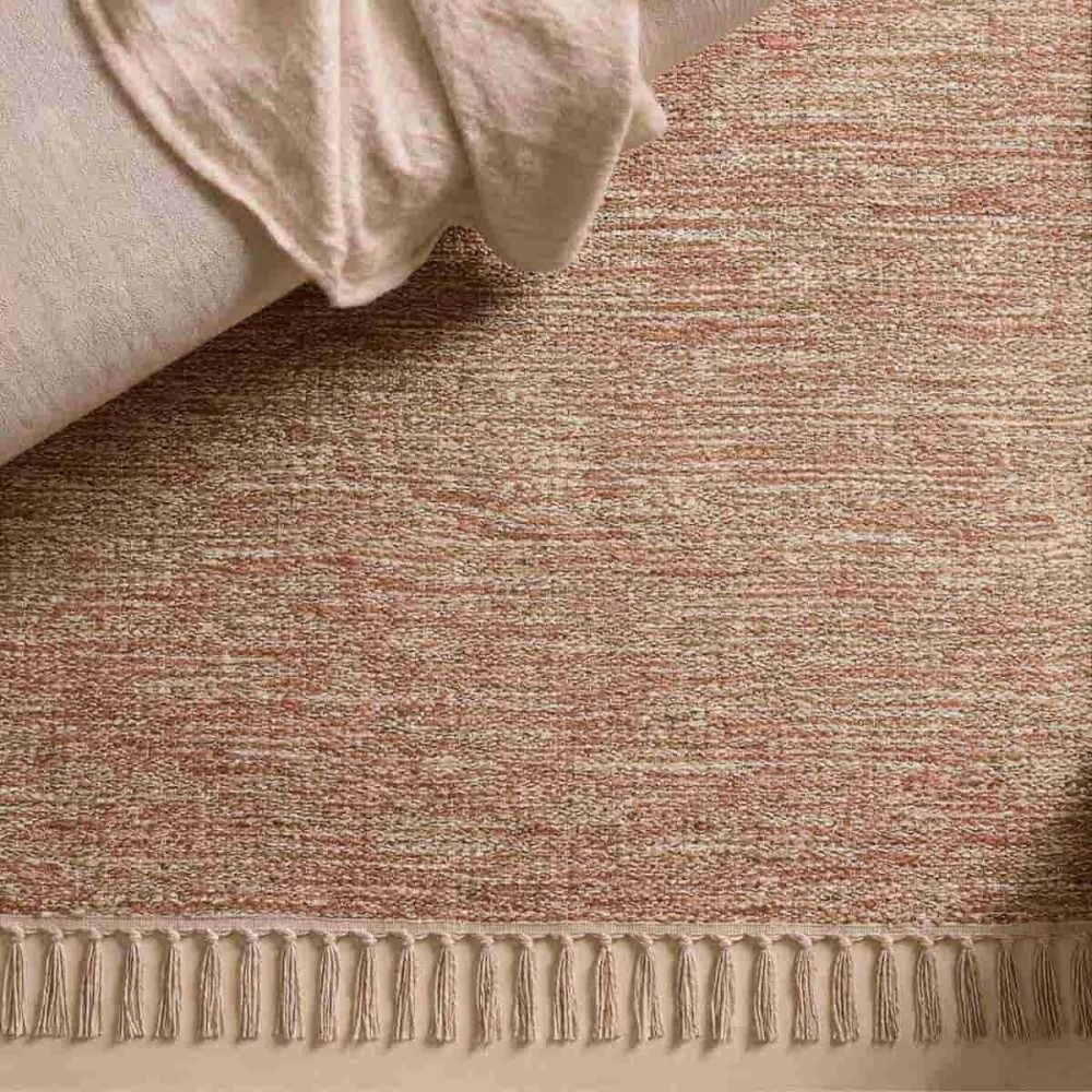 Tapis en coton à franges 60x90cm