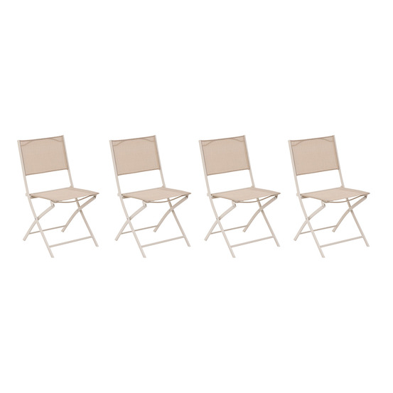 Lot de 4 chaises de jardin pliantes