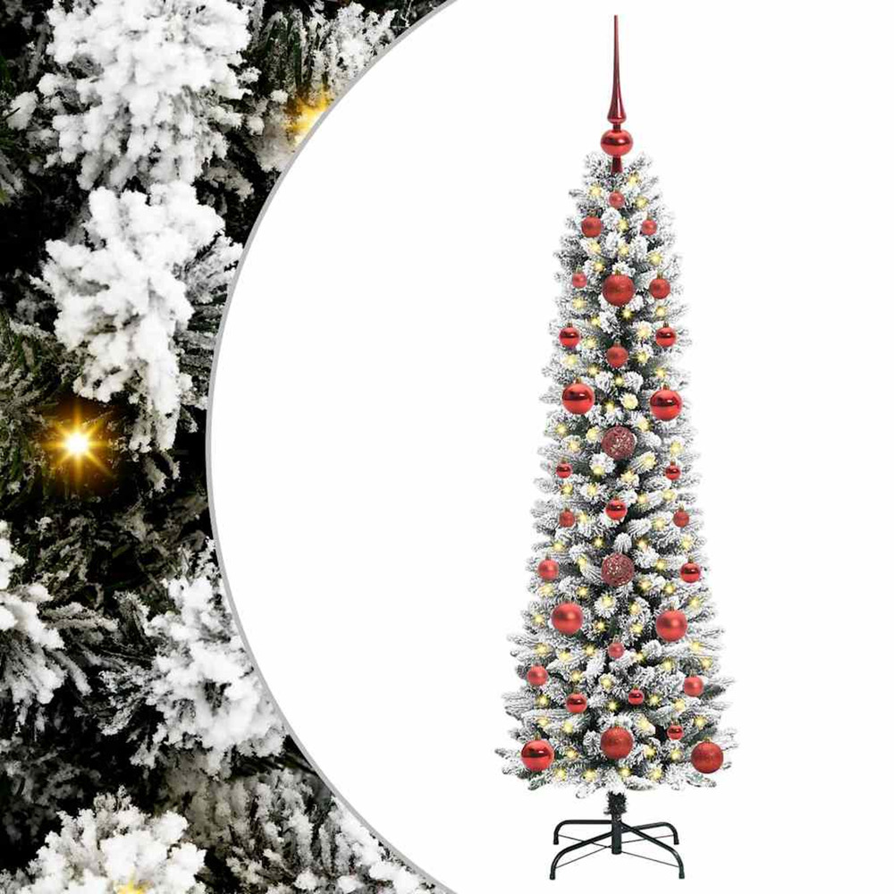 Sapin de noël artificiel blanc 120 cm pvc, métal et plastique
