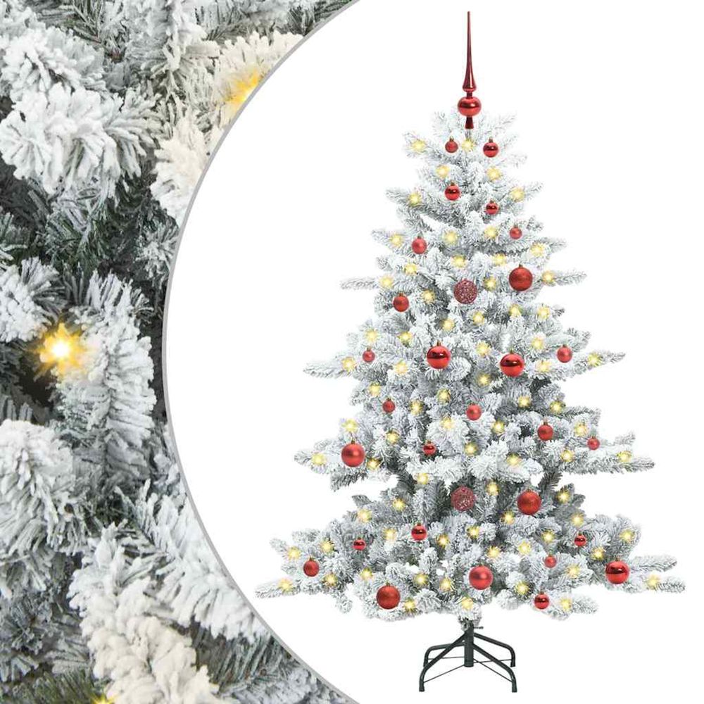 Sapin de noël artificiel à branches articulées blanc 150 cm