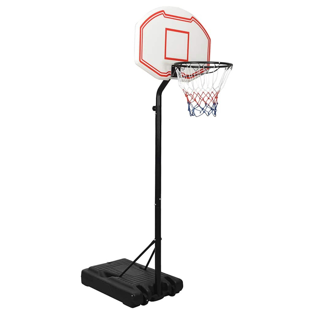 Support de basket-ball blanc 237-307 cm polyéthylène