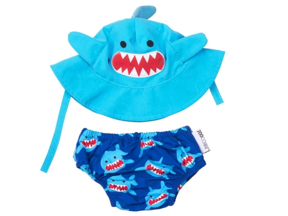 Maillot et chapeau requin (3-6m)