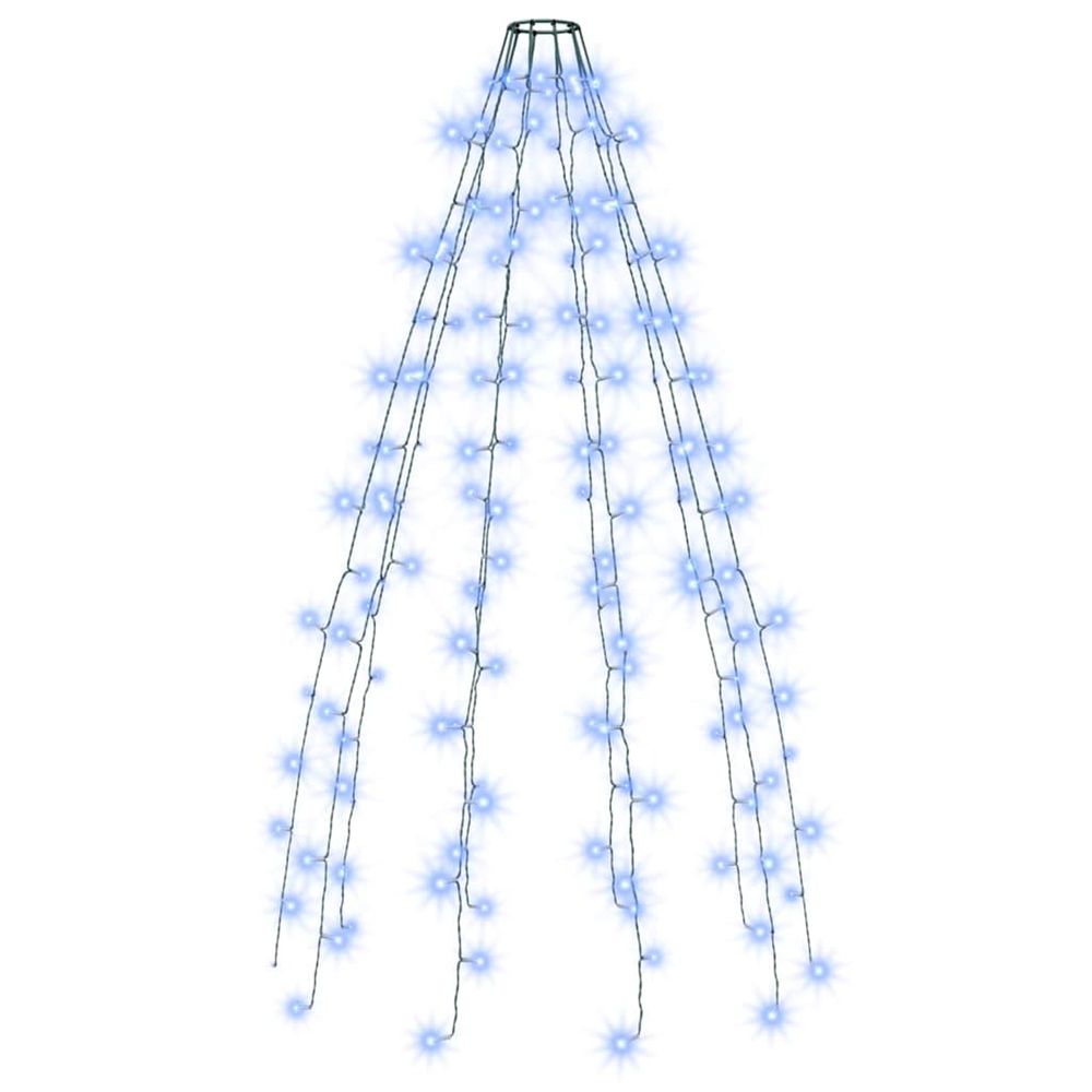 Guirlande lumineuse d'arbre de noël 150 led bleu 150 cm