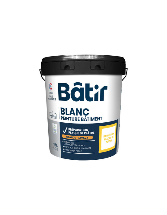 Bat impres. Plaq.plat. 15l blc