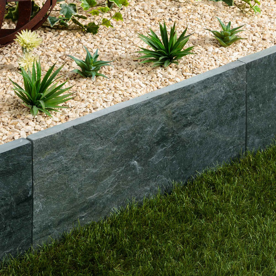 Bordure de jardin ardoise verte 60x30x3 cm (à l'unité) - ro'ma nature