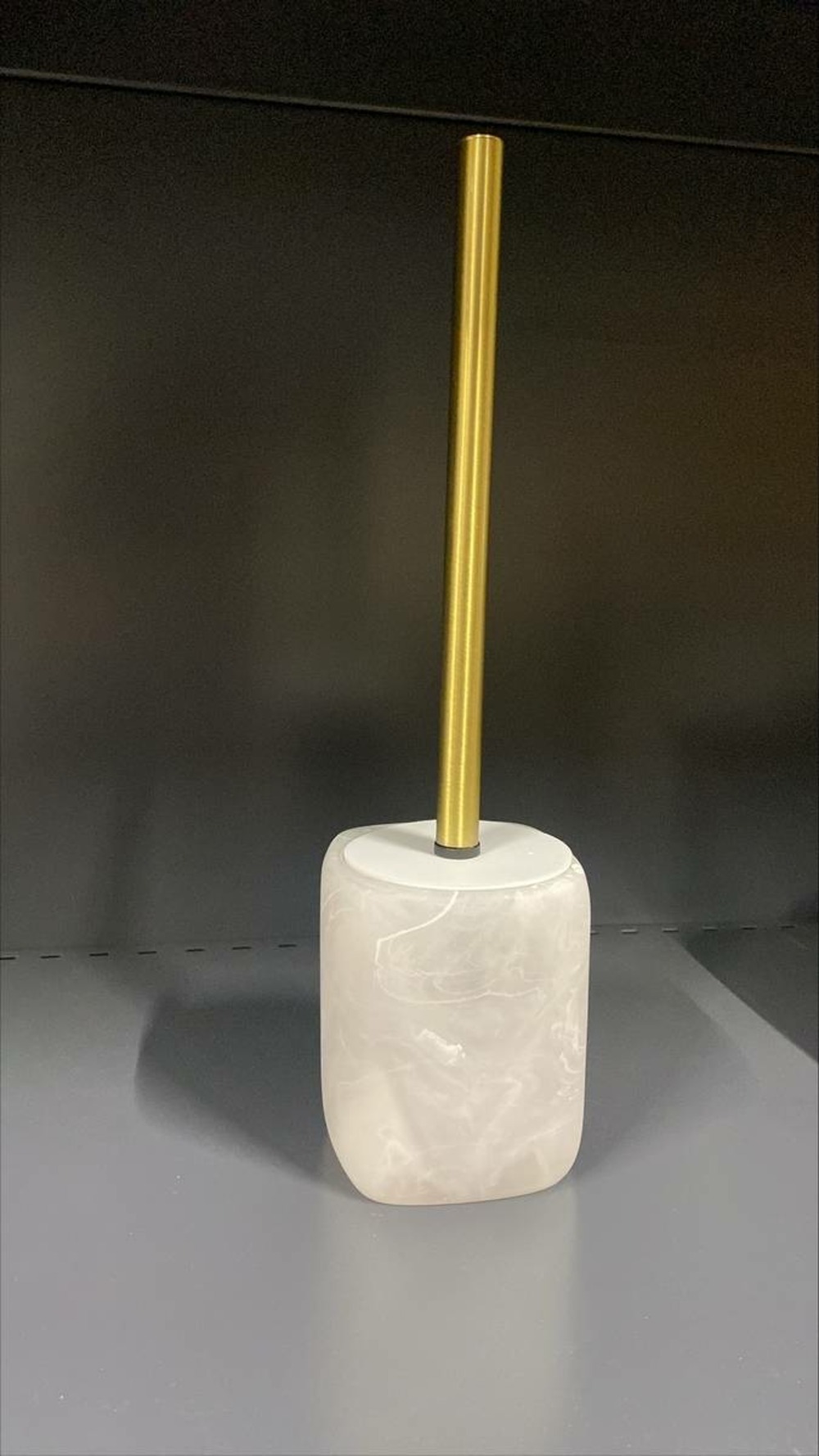 5five - brosse wc cloudy blanc h 36 cm