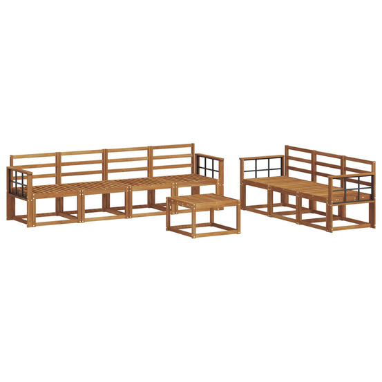 Ensemble de canapés d'extérieur 8 pcs naturel