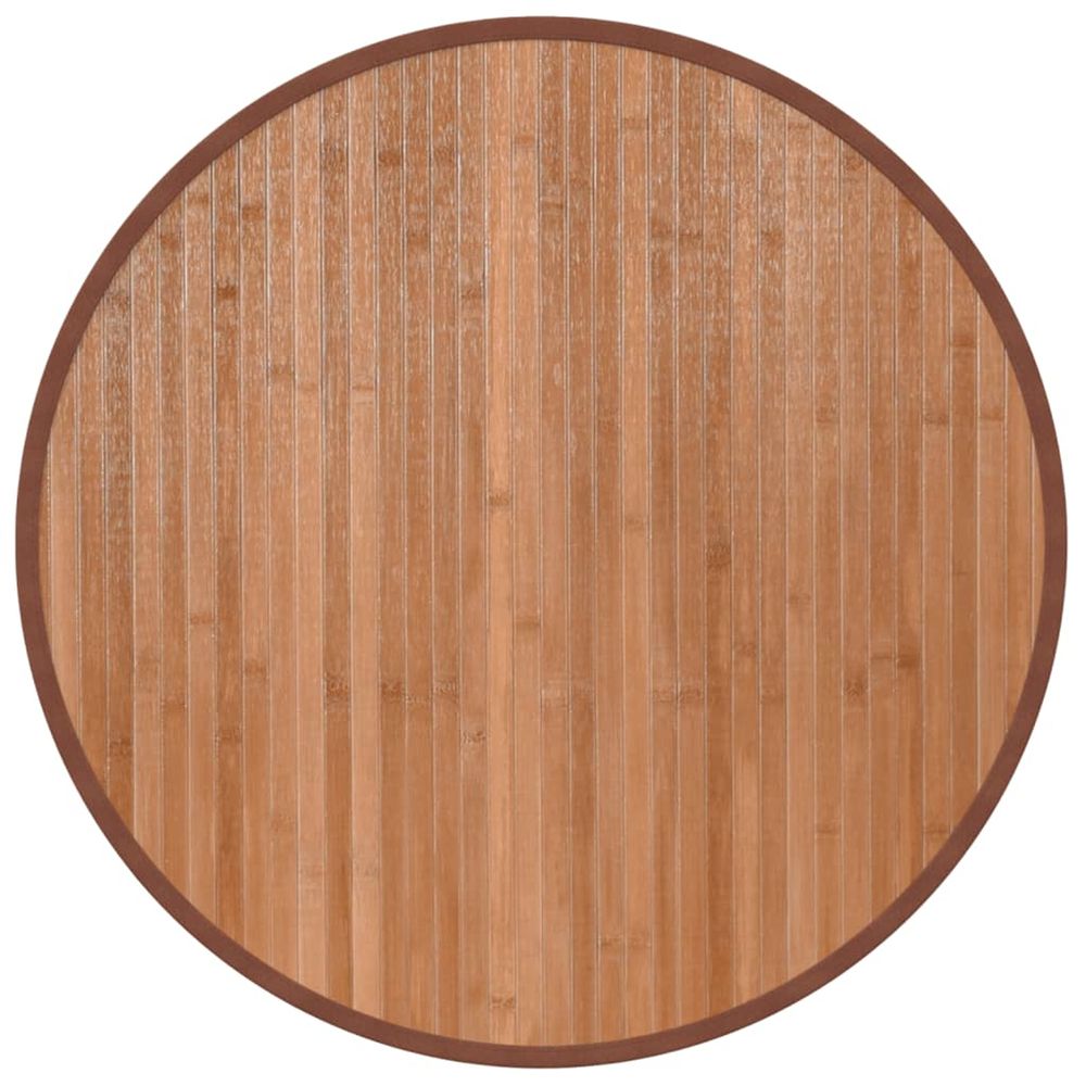 Tapis rond naturel 60 cm bambou