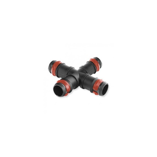 Croix avec anneau de sécurité pour micro irrigation - 20-16-16-20