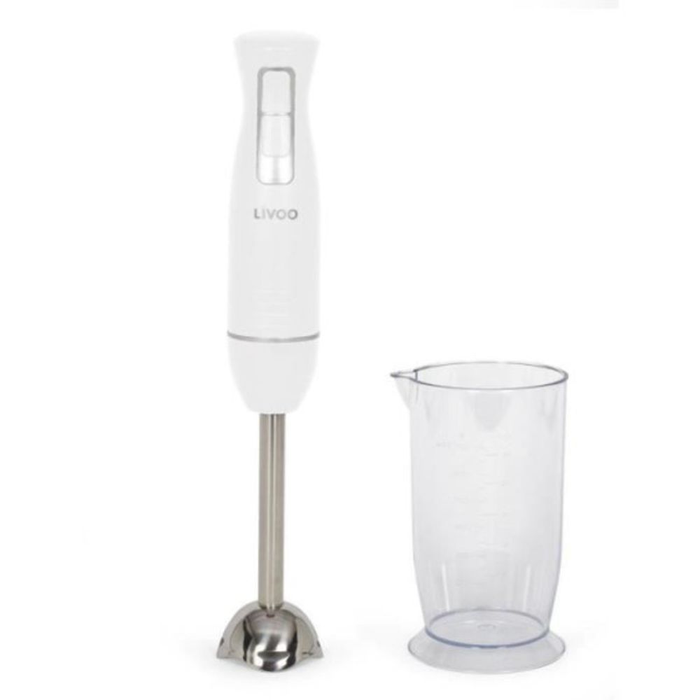 Mixeur electrique plongeant avec bol - - dop245w - 400 w - 2 vitesses - blanc