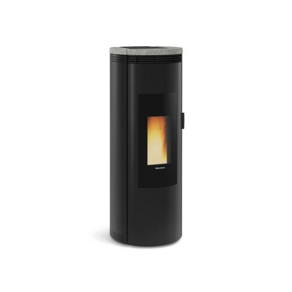 1283503-poele a granules etanche-8kw-a+-flamme verte 7*-cstb-foyer font nordica extraflame - amikapierre