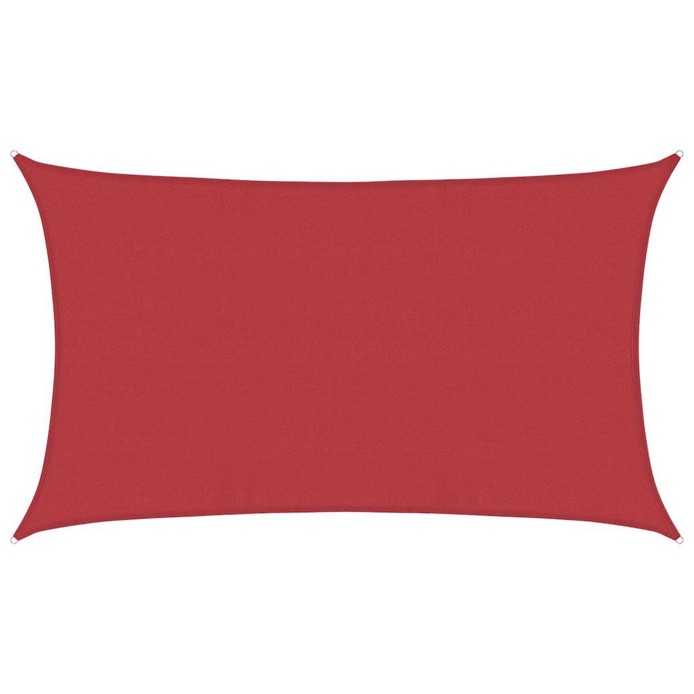Voile d'ombrage 160 g/m² rouge 5x8 m pehd