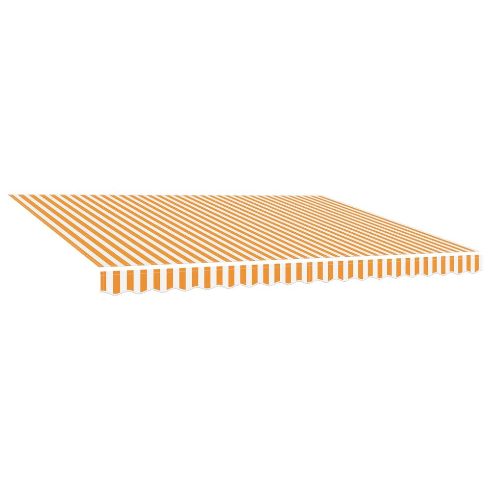 Tissu de remplacement pour auvent jaune et blanc 600x350 cm