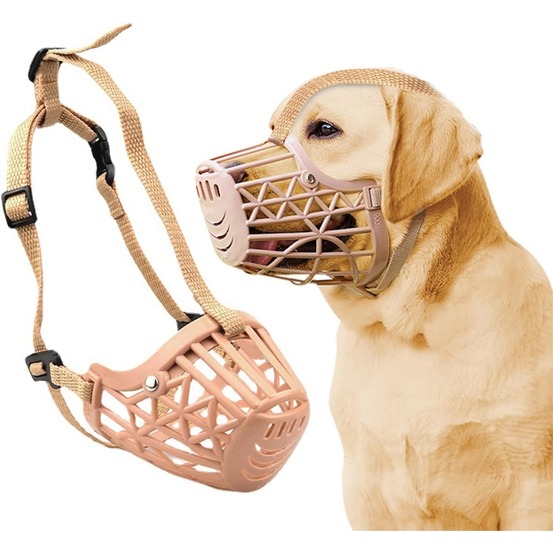 Muselière pour chien-convient aux chiens de moins de 15 kg-beige