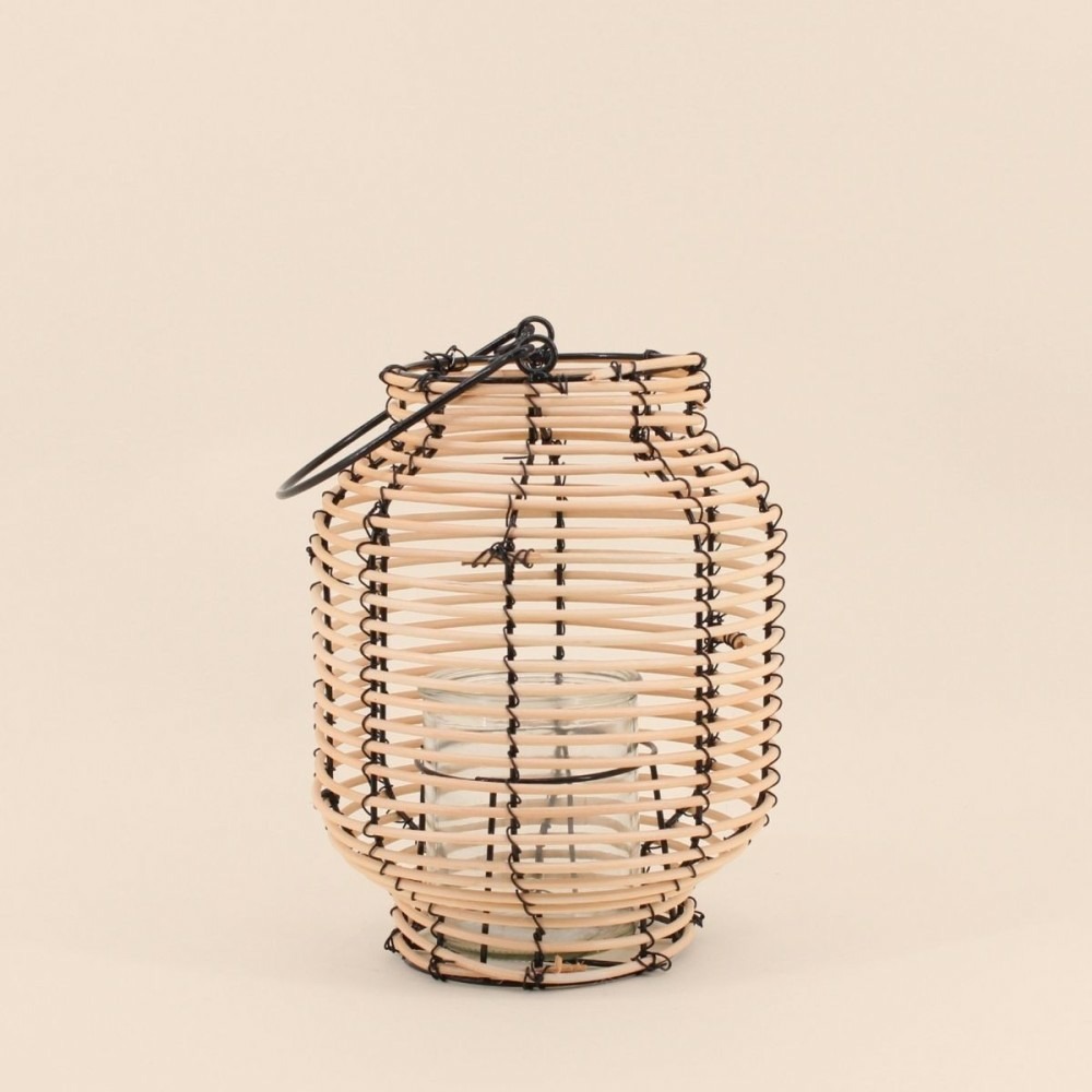 Lanterne en rotin 26cm, fatick