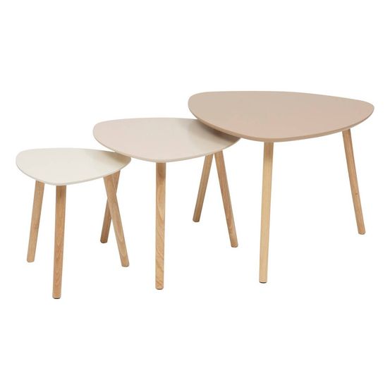 Lot de 3 tables gigognes